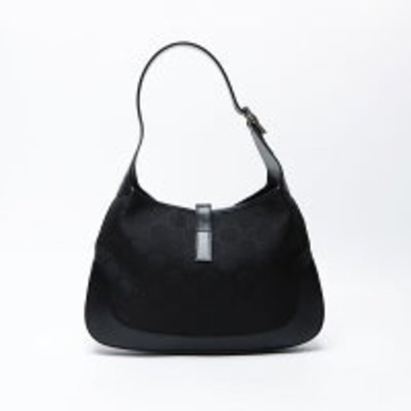 GUCCI GG canvas Jackie Handbag black - Picture 2 of 12